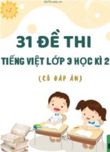 Bộ 31 Đề thi Tiếng Việt Lớp 3 Học kì 2 (Có đáp án)